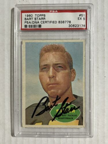 1960 Topps Bart Starr Auto PSA DNA 5 Packers EBay