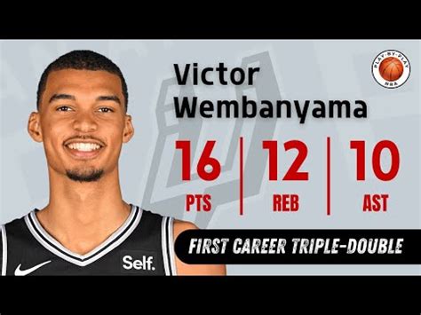 Victor Wembanyama S Amazing First Career Triple Double Performance