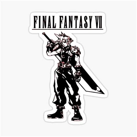 Final Fantasy Cloud Strife Sticker For Sale By Naslan21 Redbubble