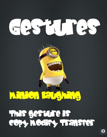 Second Life Marketplace - Gesture minion laughing