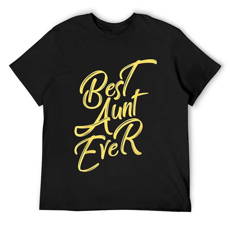 Mens Best Auntie Ever Cute I Like My Aunt T T Shirt Black