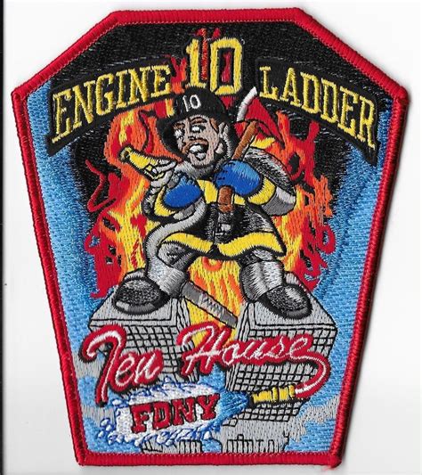 New York City Fire Department Fdny Engine 10 Ladder Shoulder Patch