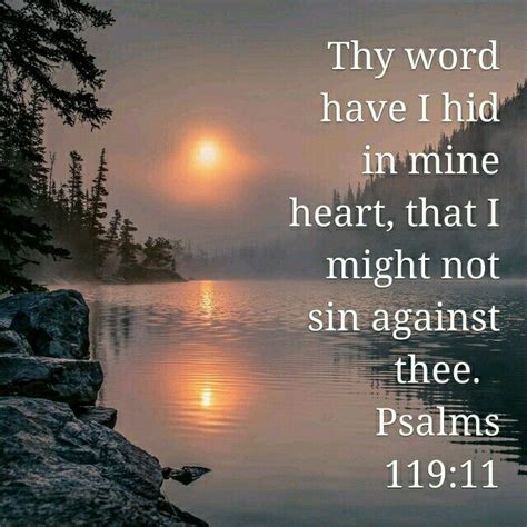 Psalm 119 11 Psalm 119 Psalms Thy Word