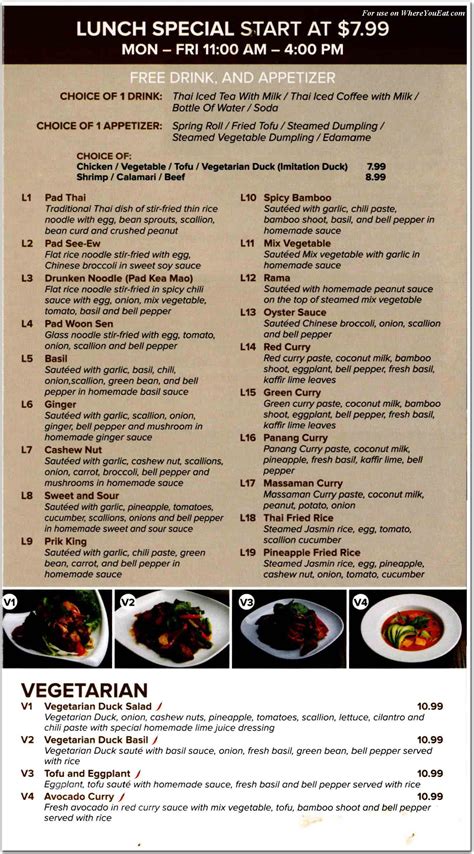 Tasty Thai Restaurant In Queens Menus Photos