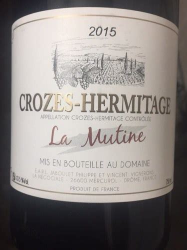 Domaine Philippe Et Vincent Jaboulet Crozes Hermitage La Mutine