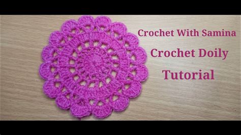 Easy Crochet Doily Tutorial Very Easy Crochet Doily Coaster Crochetwithsamina9481 Youtube