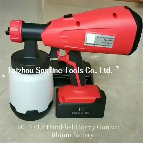 Cordless Paint Spray Gun Wireless Li Ion Battery Powered Rechargeable