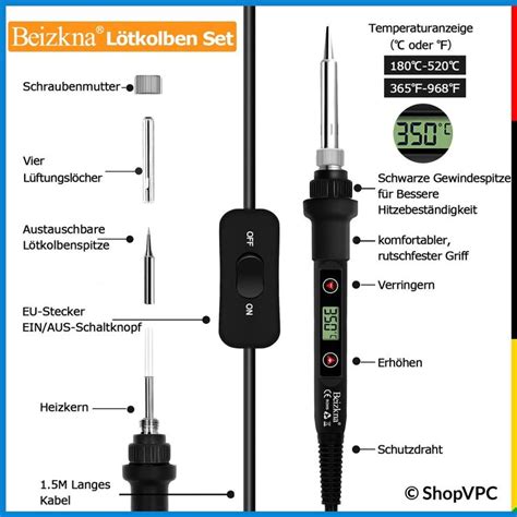 Profi Lötkolben Set 80W LCD Einstellbar Temperatur Kaufen auf Ricardo