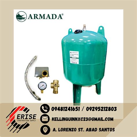 Armada Butyl Bladder Pressure Tank Vertical Tank L Commercial