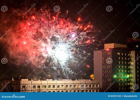 Fuochi D Artificio Del Nuovo Anno A Berlino Immagine Stock Immagine