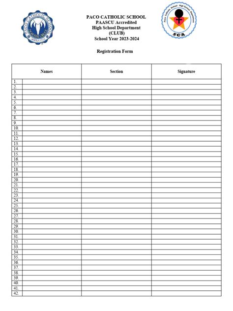 Format of Registration Form | PDF