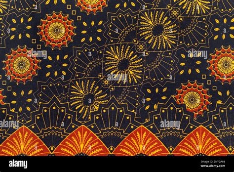 Traditional Batik Sarong Pattern Background Stock Photo Alamy