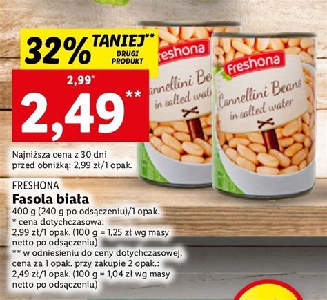 Promocja Fasola Bia A Freshona Lidl