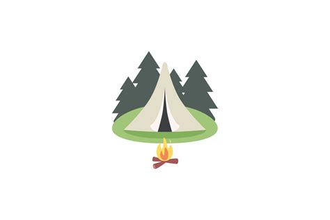 Camping Forest Icon Vector Graphic By Myplumpystudio Creative Fabrica