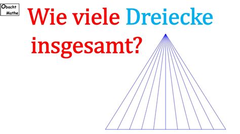 Mathe Basics Wie Viele Dreiecke Sind Es Insgesamt Findest