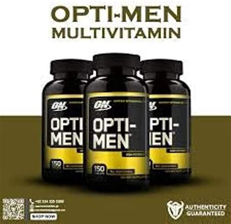 Optimum Nutrition Opti Men 150 Tablets For Peak Performance Gym Slacker