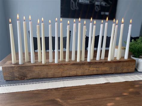 Handmade Wooden Candleholder Wooden Taper Candleholder Taper - Etsy ...