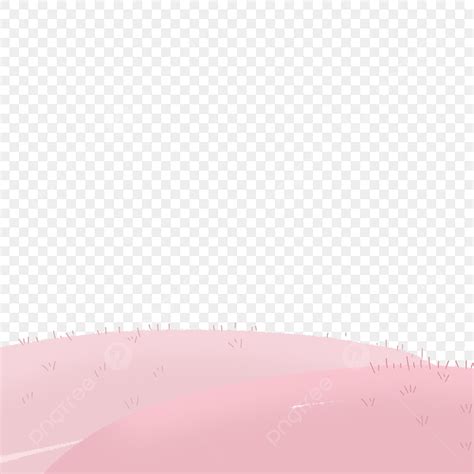 Pink Grass Cartoon Png Material, Pink Meadow, Romantic Meadow ...