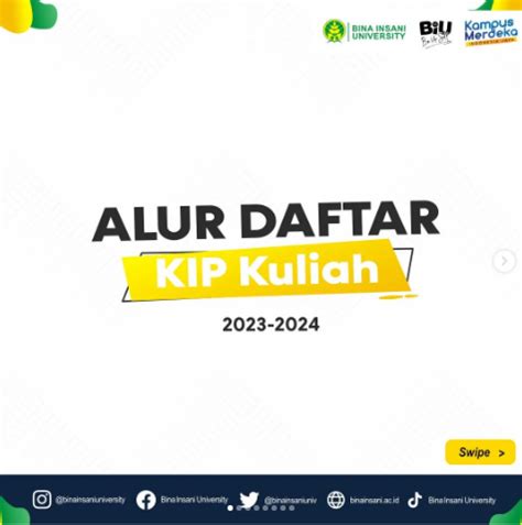 Alur Pendaftaran Kip K Universitas Bina Insani