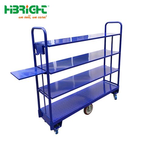 Heavy Duty Warehouse Six Wheels U Boat Cart - U Boat Cart and U Boat Flat Cart