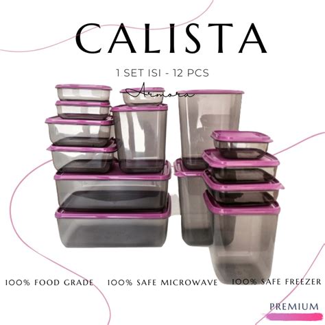 Jual TOPLES PLASTIK CALISTA OTARU SMOKE 14PCS SET TEMPAT KOTAK BOX