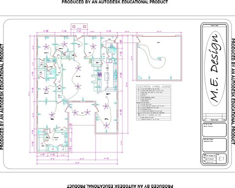 Marie Escue: Floorplan/Electrical Plan (Architectual Drawing)