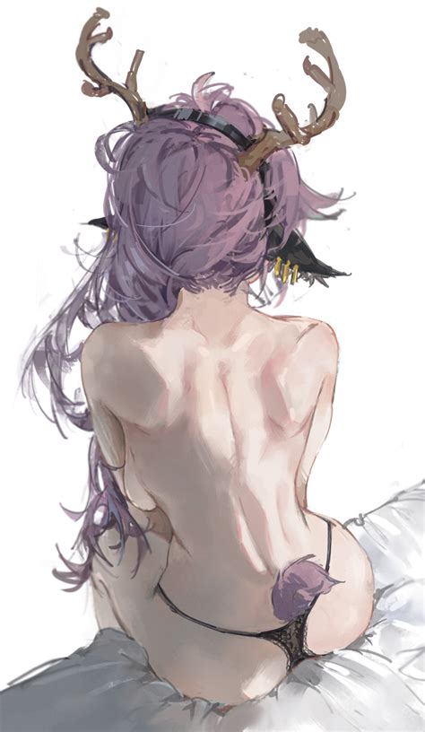 Rule 34 Antlers Arknights Artist Request Bare Back Coldshot