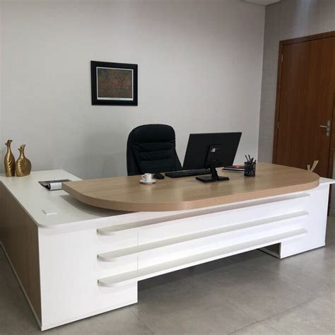 Mesa Para Escritório Presidente Tamburato 258 2 Cm 4 Gavetas E 2