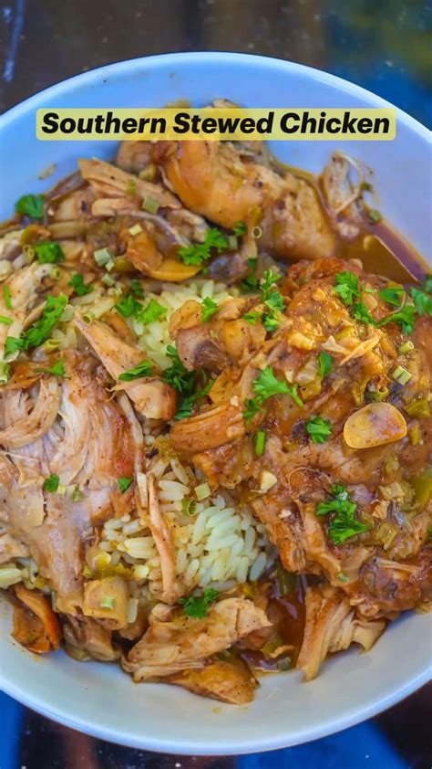 Southern Stewed Chicken Recipe