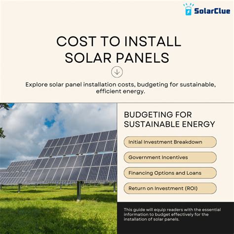 Solar Panel Installation Cost Guide Exploring Costs