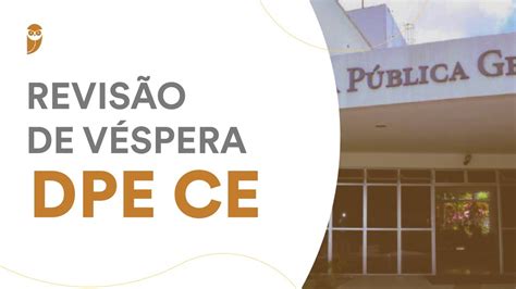 Revisão de Véspera Defensor DPE CE YouTube