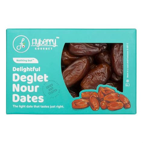 Flyberry Gourmet Deglet Nour Dates G All Natural Packaged Khajoor