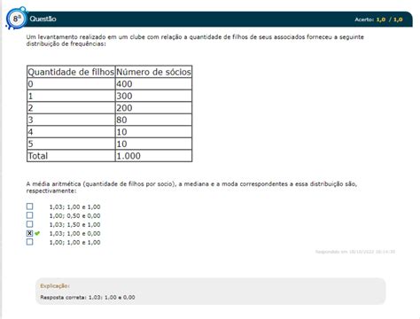 Um levantamento realizado em um clube relação a quantidade de