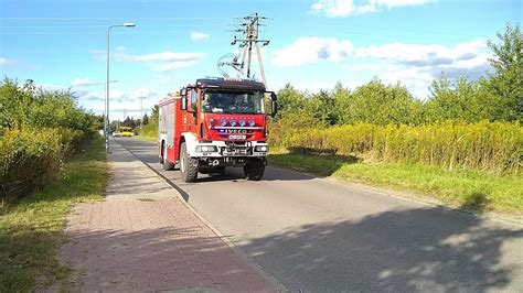 Przejazd alarmowy Iveco z OSP Dziekanów Polski do uwięzionego psa YouTube