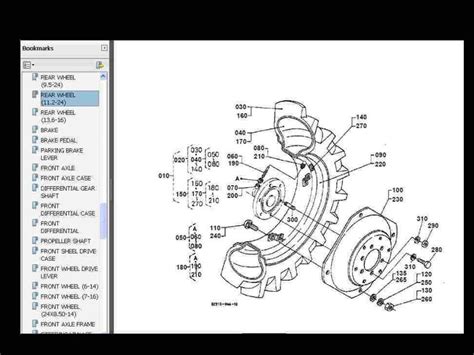 Kubota F2400 Tractor Parts Manual Set 240pgs With Detailed Exploded F