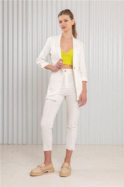 Outfits Para Mujer Verano 2023 Caviar Fashion White Jeans Pants