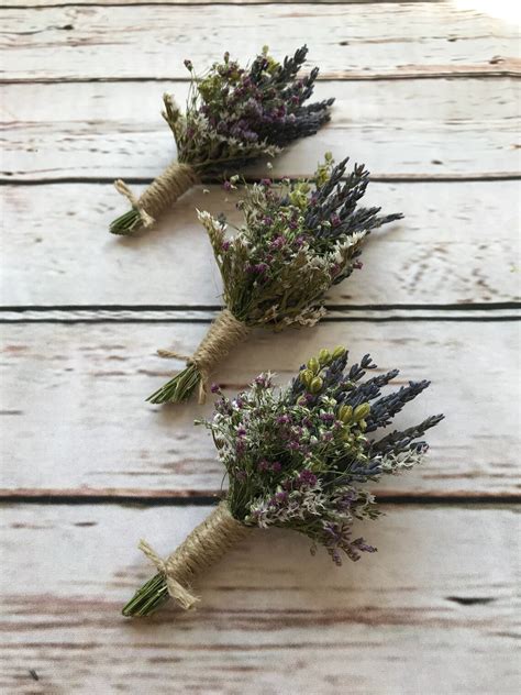 Beautiful Thistle Buttonholes Made From Dried Flowers And Etsy Uk