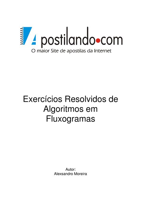 PDF Exercicios Resolvidos De Algoritimos Em Fluxograma 10pag