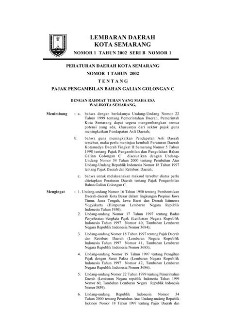 Pdf Lembaran Daerah Kota Semarang Filelembaran Daerah Kota Semarang