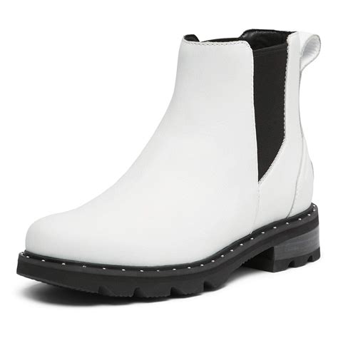 Sorel Womens Lennox Chelsea Rain Boot — Waterproof Leather Boots