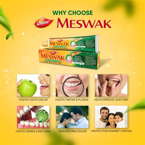 Buy Dabur Meswak India S No 1 Fluoride Free Toothpaste With