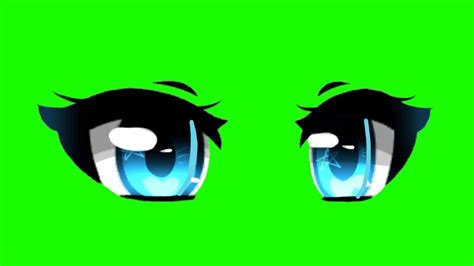 Blue Eyes Greenscreen Cute Eyes Drawing Greenscreen Anime Character