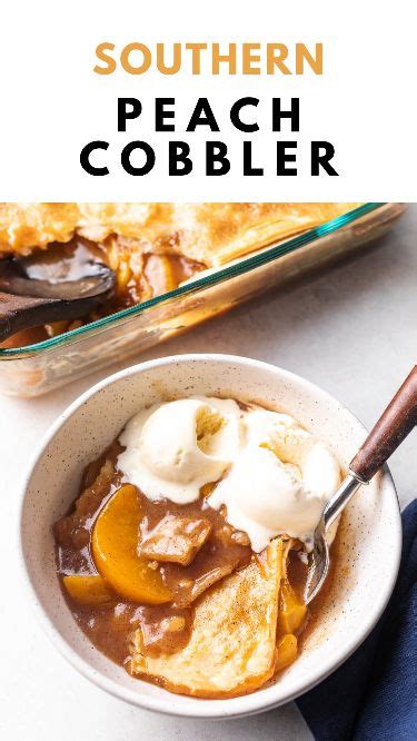 Peach Cobbler With Canned Peaches Recipe Easy Southern Peach