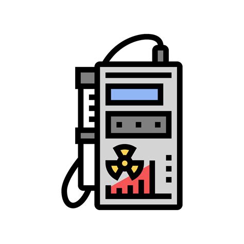 Geiger Counter Nuclear Energy Color Icon Vector Illustration 26111649