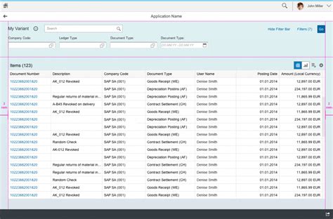 List Report Floorplan Sap Fiori For Web Design Guidelines