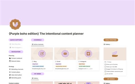 The Ultimate Content Planner By Templates By Gabi Notion Template