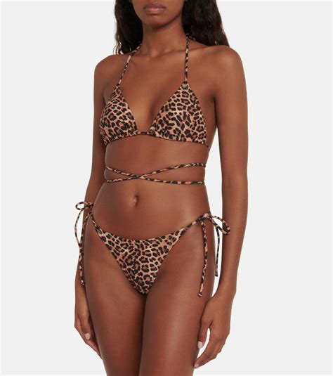 Reina Olga Miami Leopard Print Bikini Top Reina Olga