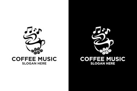 Premium Vector | Abstract coffee and music logo