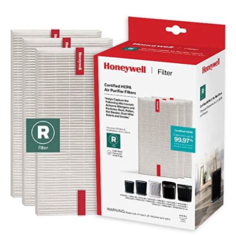 Honeywell Hepa Air Purifier Filter R 3 Pack For Hpa 100 200 300 And 5000 Series Airborne