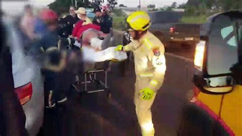 Motociclista fica ferido em acidente de trânsito na BR 277 em Cascavel